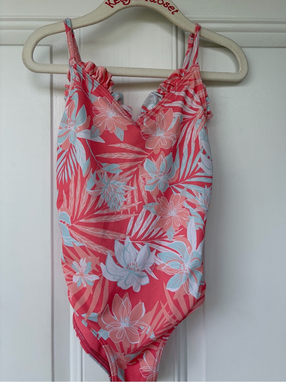 •Roxy Girl• Tropical Floral One-Piece Swimsuit – Size 8